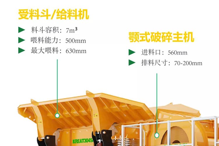 凯瑞特油电两用型履带移动鄂式破碎站闪亮登场